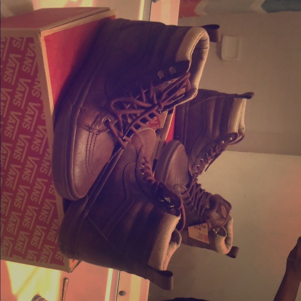 Vans Sk8 Hightop MTE - Brown/Harringbone